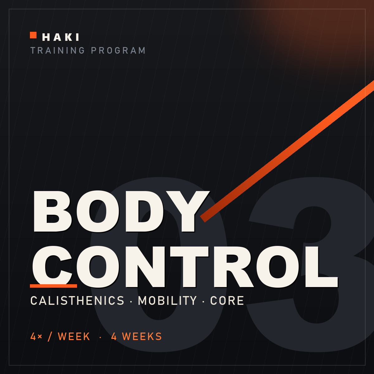 Body Control training program cover